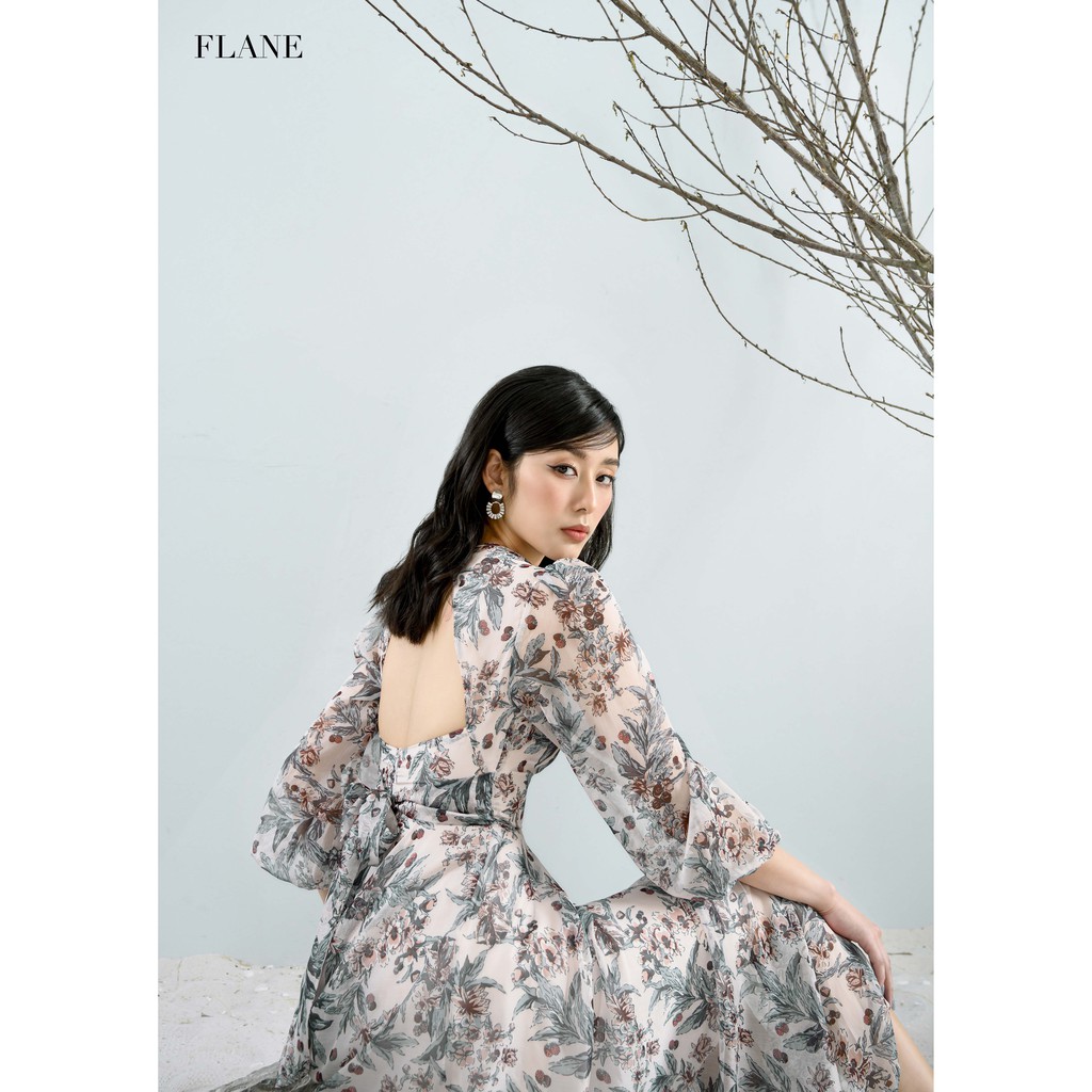 ☀️ Váy maxi hoa thiết kế Flane ☀️ [FREESHIP] Đầm maxi đi biển cho quý cô