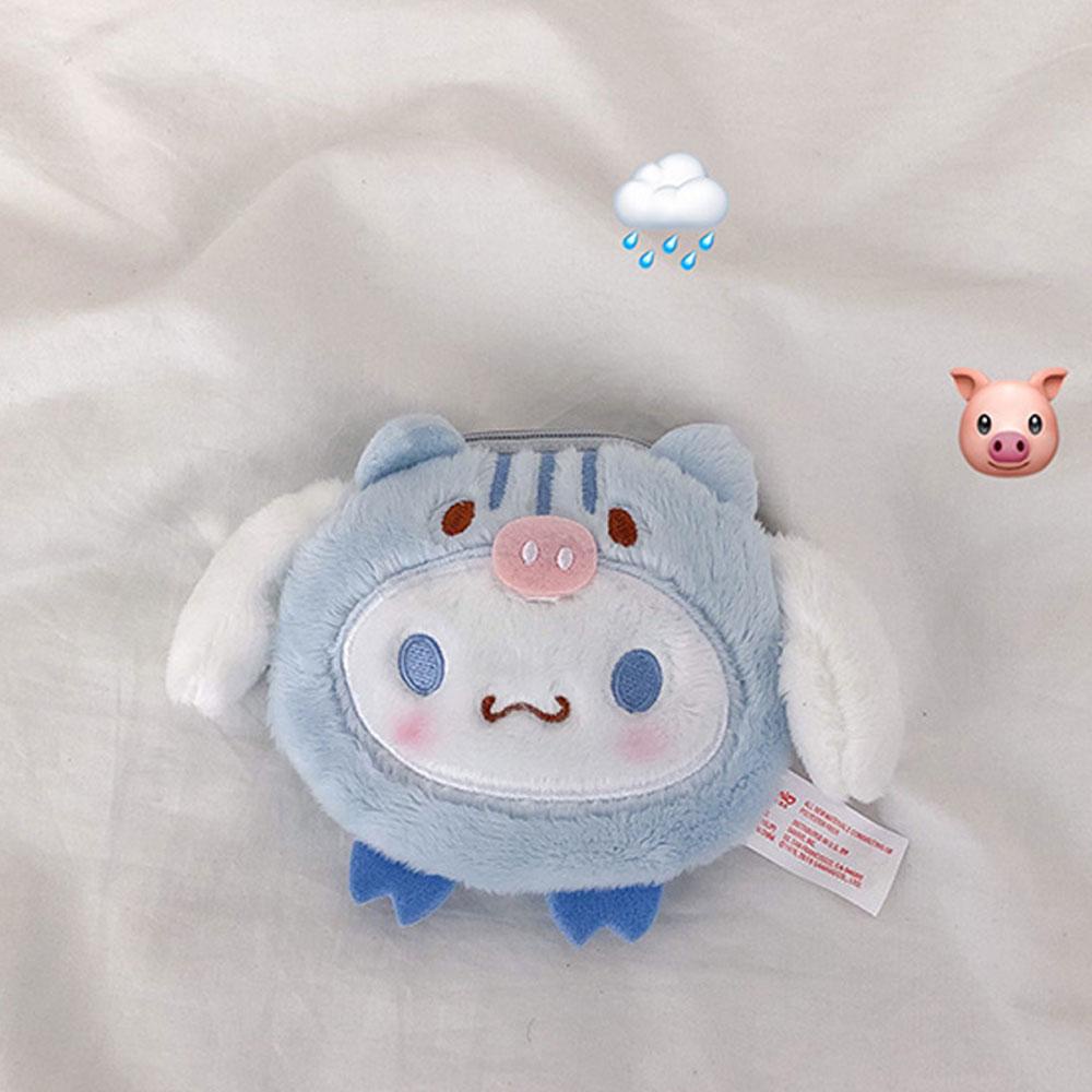 Túi Bông Mềm Hình Cinnamoroll Đáng Yêu Treo Túi Đựng Tai Nghe Dây Cáp USB