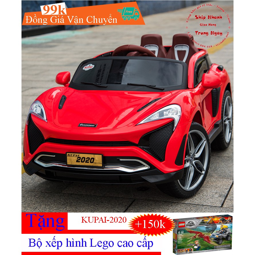 Siêu xe ô tô điện Kupai-2020 | Bluetooth - Mic hát karaoke | 4 Động cơ  điều khiển từ xa