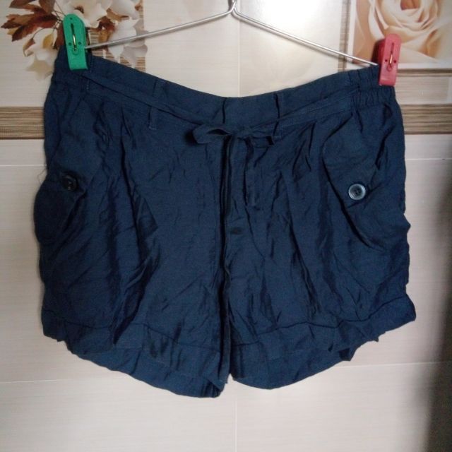 Quần váy lanh thắt eo