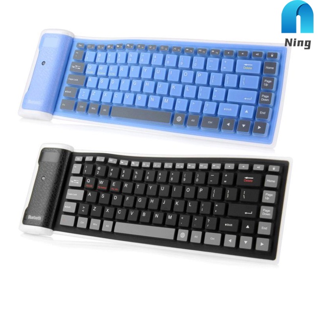 Bàn Phím Bluetooth Không Dây Bằng Silicon Mềm Có Thể Gập Lại Tương Thích Với Ios Android