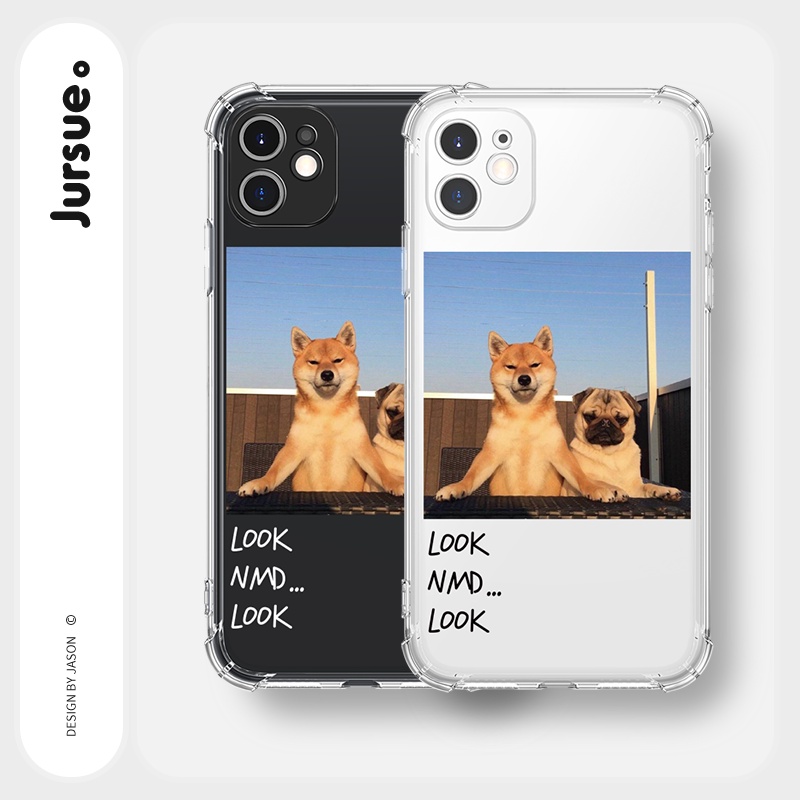 Ốp lưng JURSUE chống sốc hoạt hình dễ thương đẹp cho iPhone 13 12 11 Pro Max SE 2020 X XR XS ip 8 7 6 6S Plus kute Y40