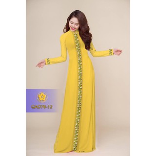 Vải Áo Dài Tằm Ý, Lụa Nhật  QAD76