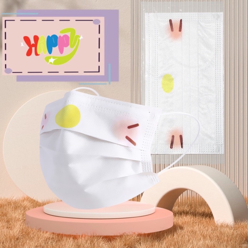 KHẨU TRANG TRẮNG HOẠ TIẾT HELLO KITTY