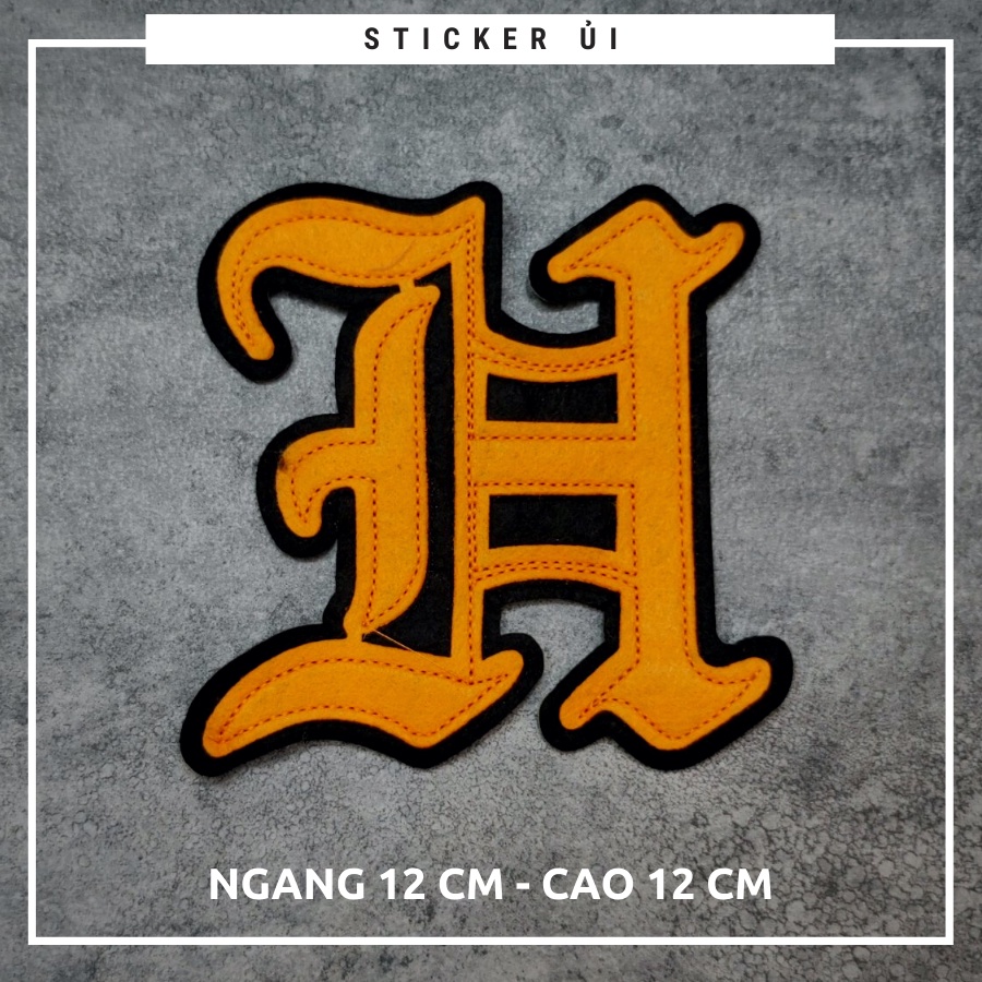 Sticker ủi áo Cao cấp - CÓ SẴN KEO ỦI - sticker vải dùng làm miếng vá áo, phụ kiện trang trí quần áo, balo, giày, nón