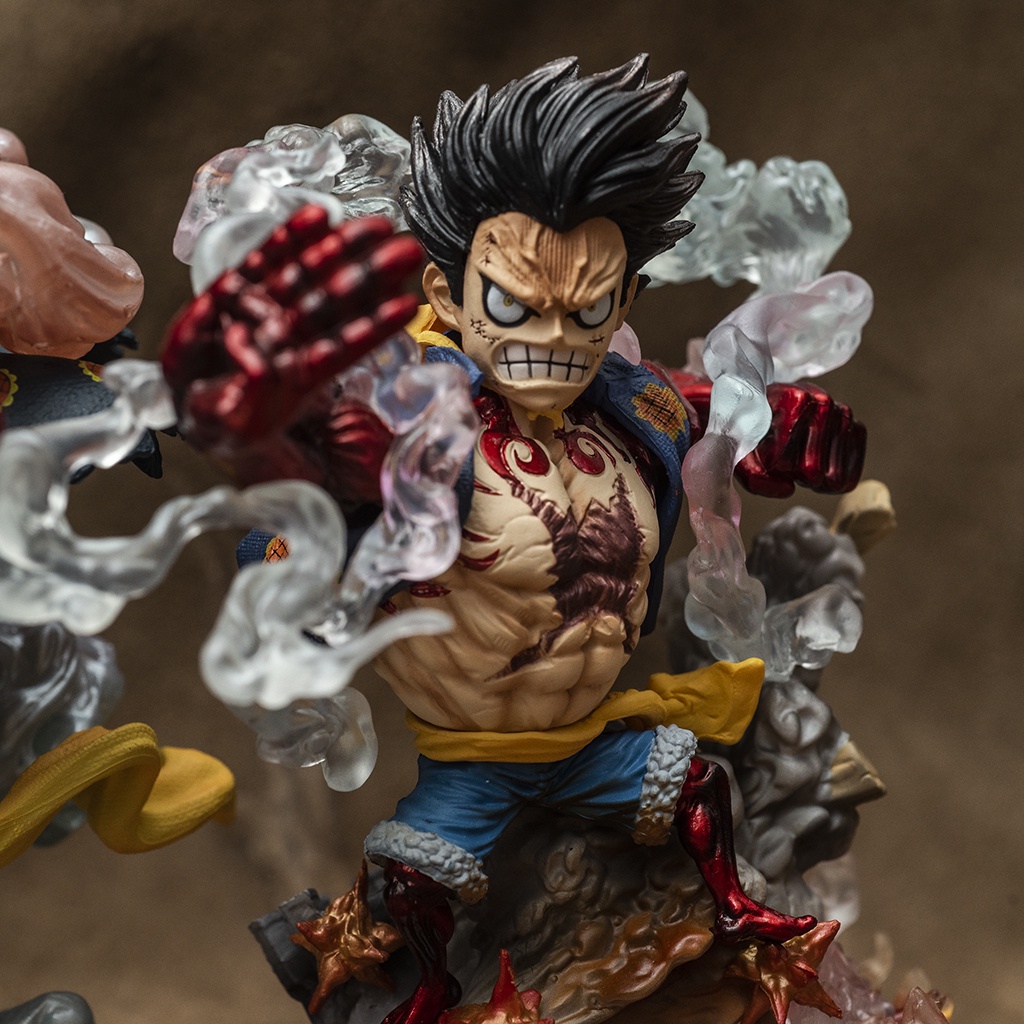 Mô hình One Piece Luffy Gear 4 Bounce Man cao 15cm, mô hình One Piece Figure Luffy băng Mũ Rơm