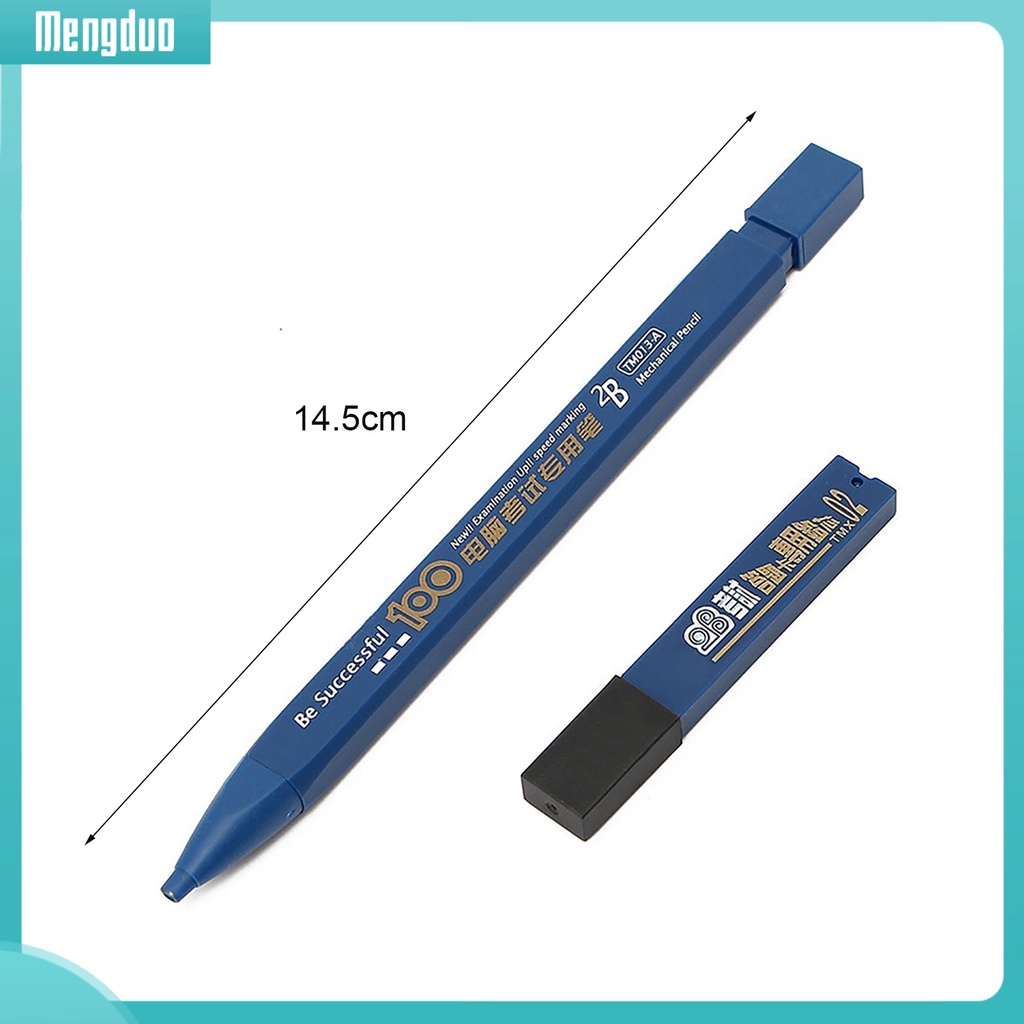 Bộ bút chì ngòi bấm 2B + hộp 6 ngòi chì để thay thế