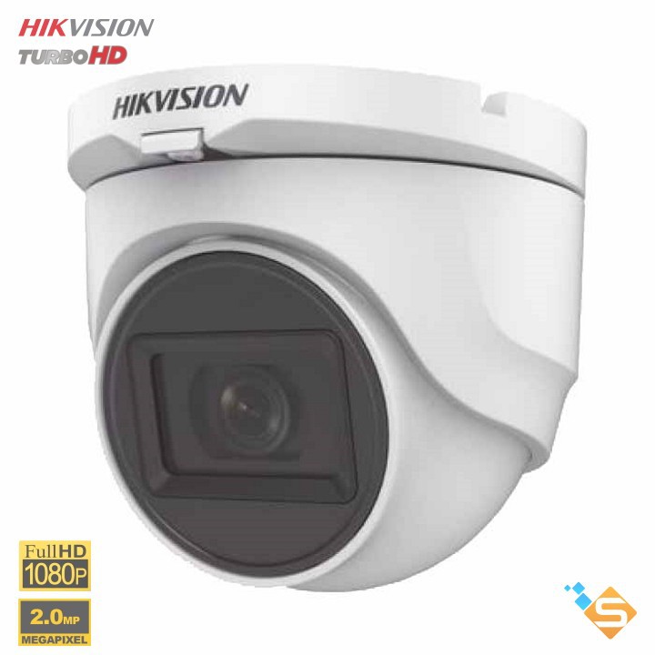 Camera Dome HD-TVI 2MP HIKVISION DS-2CE76D0T-ITMFS - Turbo HD Audio Tích Hợp Mic - Bảo Hành 2 Năm