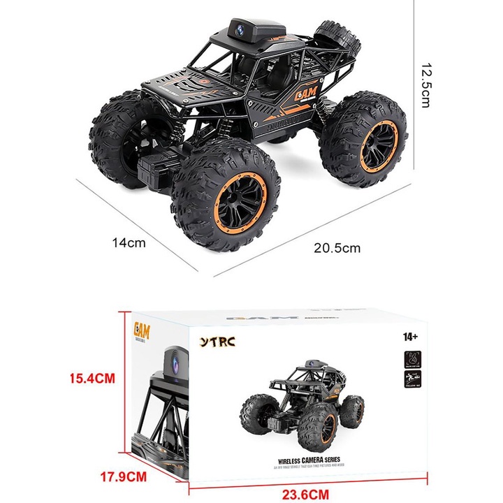 Đồ Chơi Xe Địa Hình Leo Núi Điều Kiển Từ Xa Có Camera Quay Phim, Chụp Hình