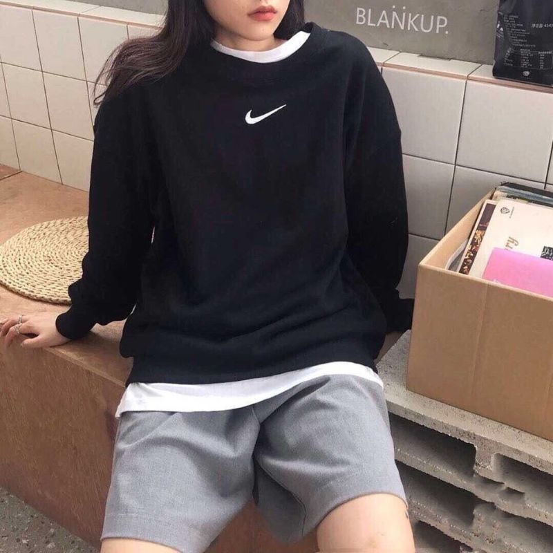 Áo Nỉ Sweater Thêu Logo Order Taobao Cho Nam Nữ Đủ Màu Có Bigsize