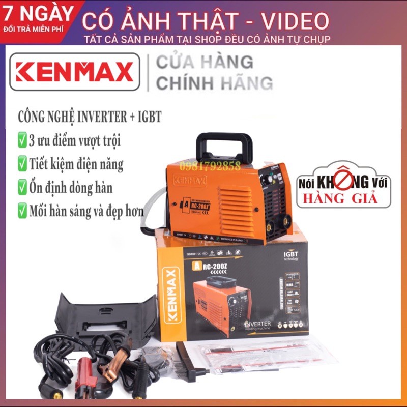 Máy hàn Kenmax ARC 200Z Tặng full bộ kiện + thương hiệu Nhật Bản