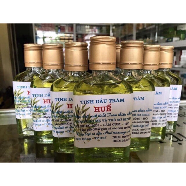 Tinh dầu tràm Huế nguyên chất lọ tròn 100 ml hàng loại 1