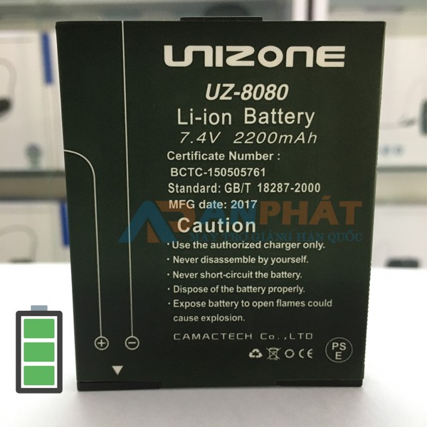 PIN MÁY TRỢ GIẢNG UNIZONE 8080 CHÍNH HÃNG TẠI AN PHÁT 7.4V DUNG LƯỢNG 2200mAh