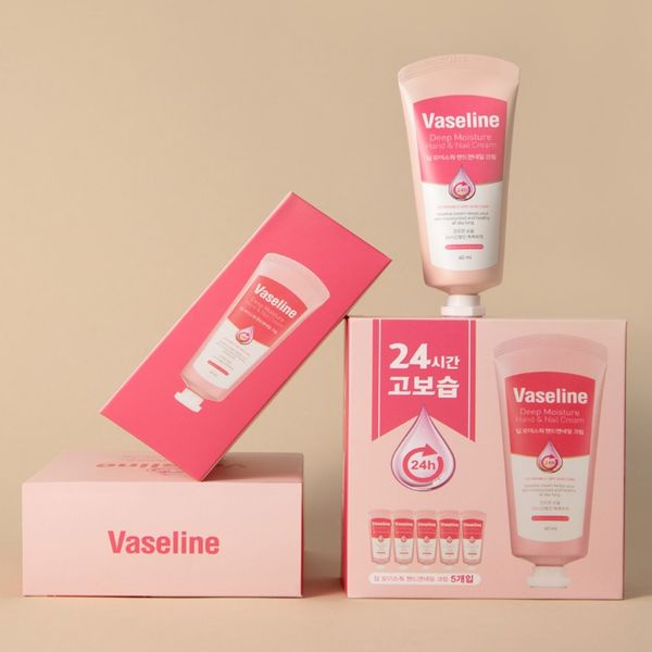 Kem Dưỡng Da Tay Và Móng Vaseline Deep Moisture Hand & Nail Cream 60ML