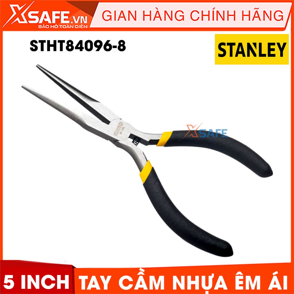 Kềm nhọn mỏ dài STANLEY tay cầm bọc nhựa êm ái Kìm Stanley phủ lớp chống gỉ, có tính ứng dụng cao trong nhiều ngành