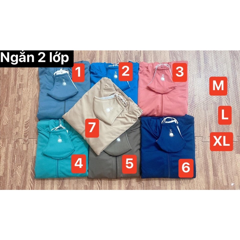 Áo Chống Nắng 2 Lớp Pha Lưới Cao Cấp