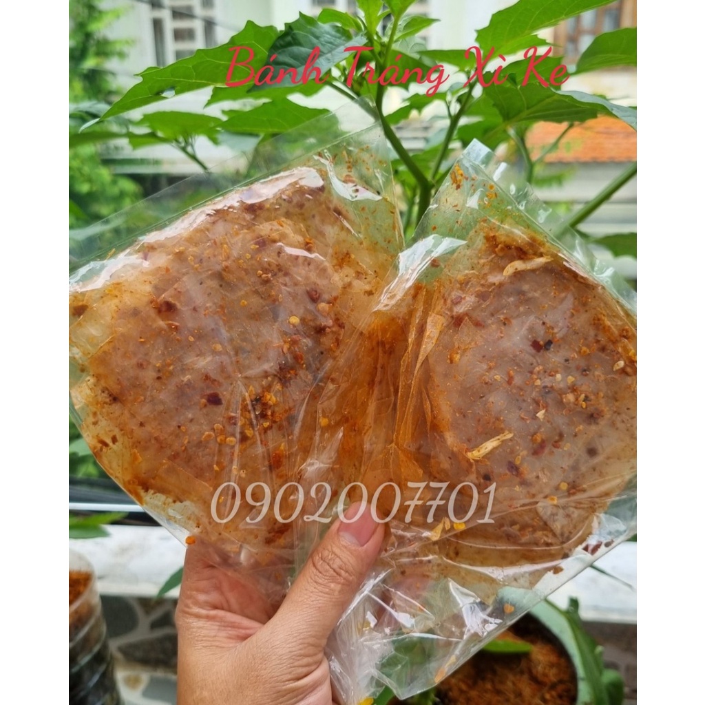 1 Gói Bánh tráng muối nhuyễn xì ke, bánh tráng xì ke - Bánh Tráng Muối Tỏi Nhuyễn Cay - Bánh Tráng Nghệ Sĩ
