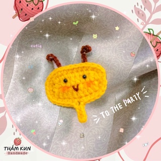 kẹp tóc đom đóm jack97, kẹp tóc đan len handmade