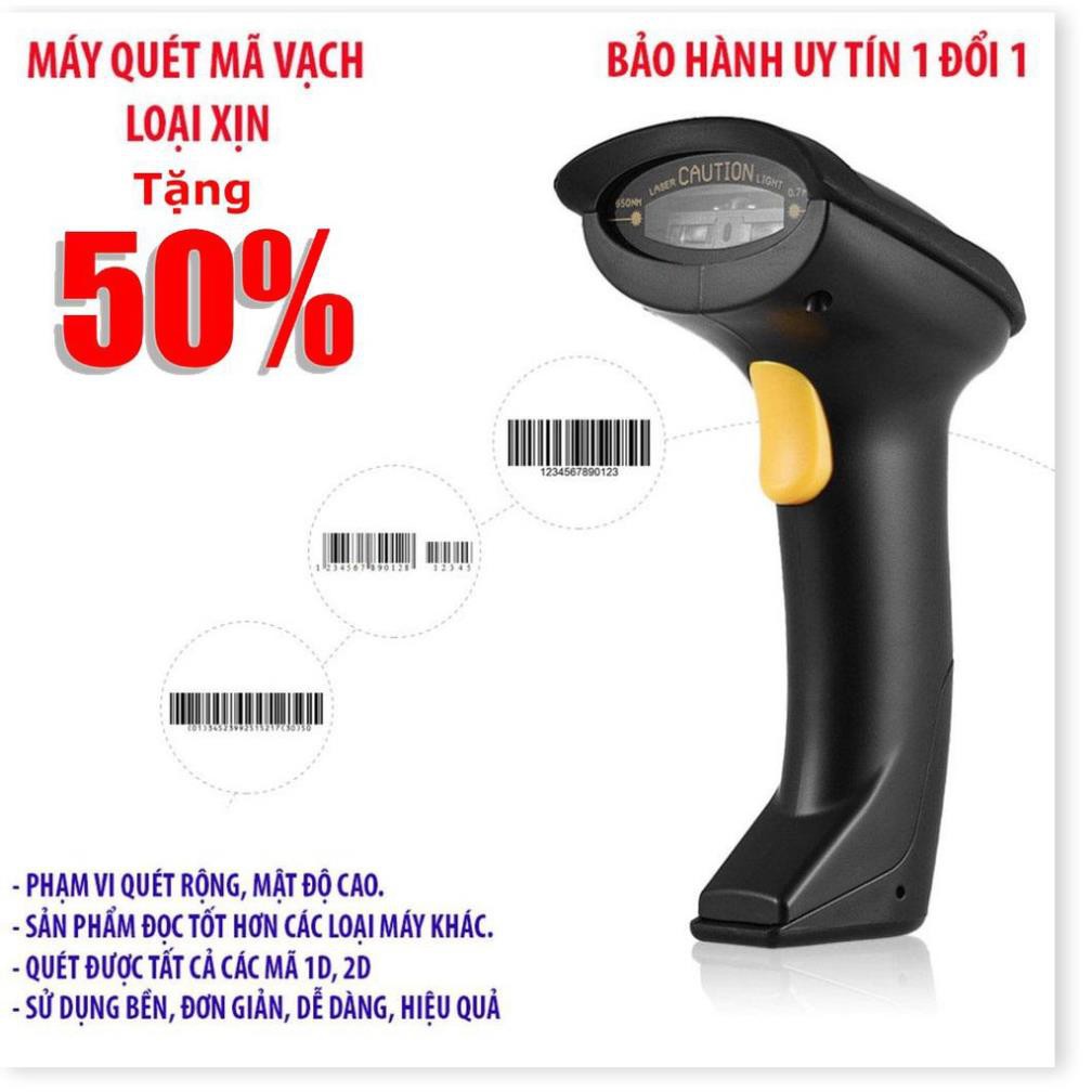 Máy Quét Mã Vạch, Đầu Đọc Mã Vạch, Súng Bắn Mã Vạch ... Wireless 2.4G Chất Lượng Cao - Bảo Hành 12 Tháng