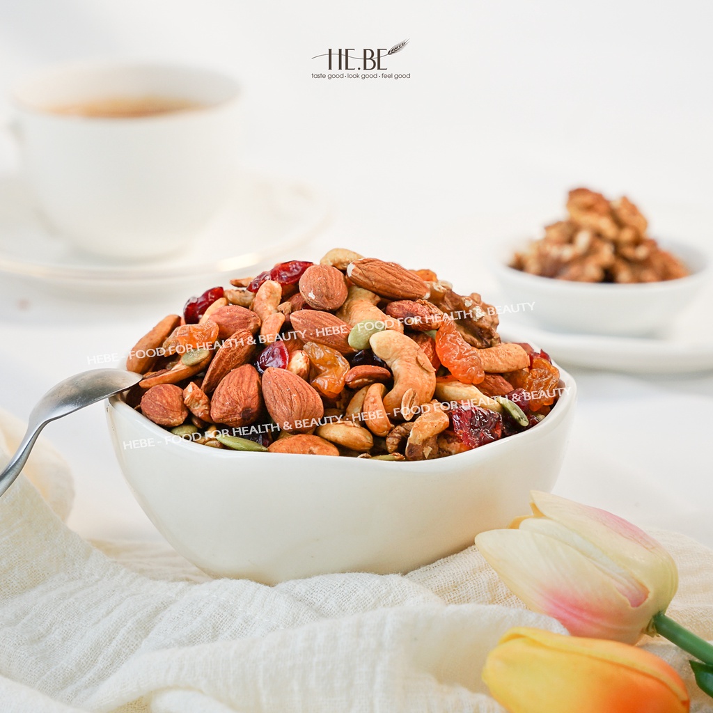 Mix Nuts Granola Full Hạt Nướng Mật Ong (Rất Ít Yến Mạch) by Hebe