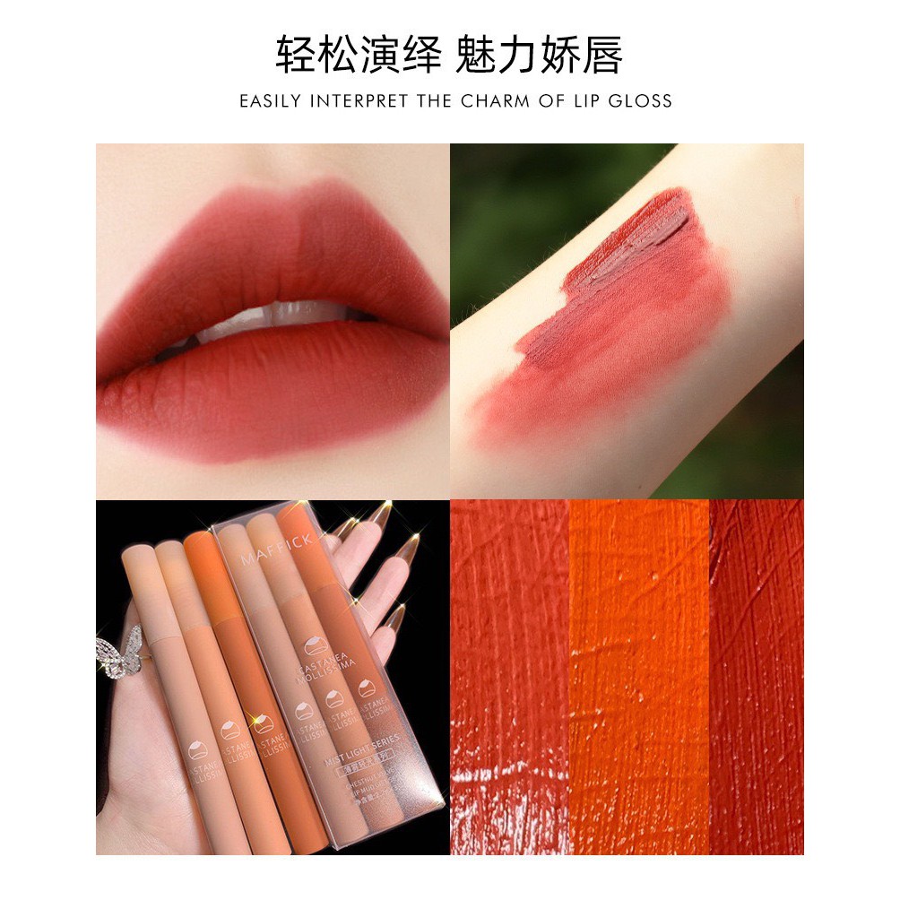 (A208) Hộp 3 son kem Maffick cao cấp | Thế Giới Skin Care