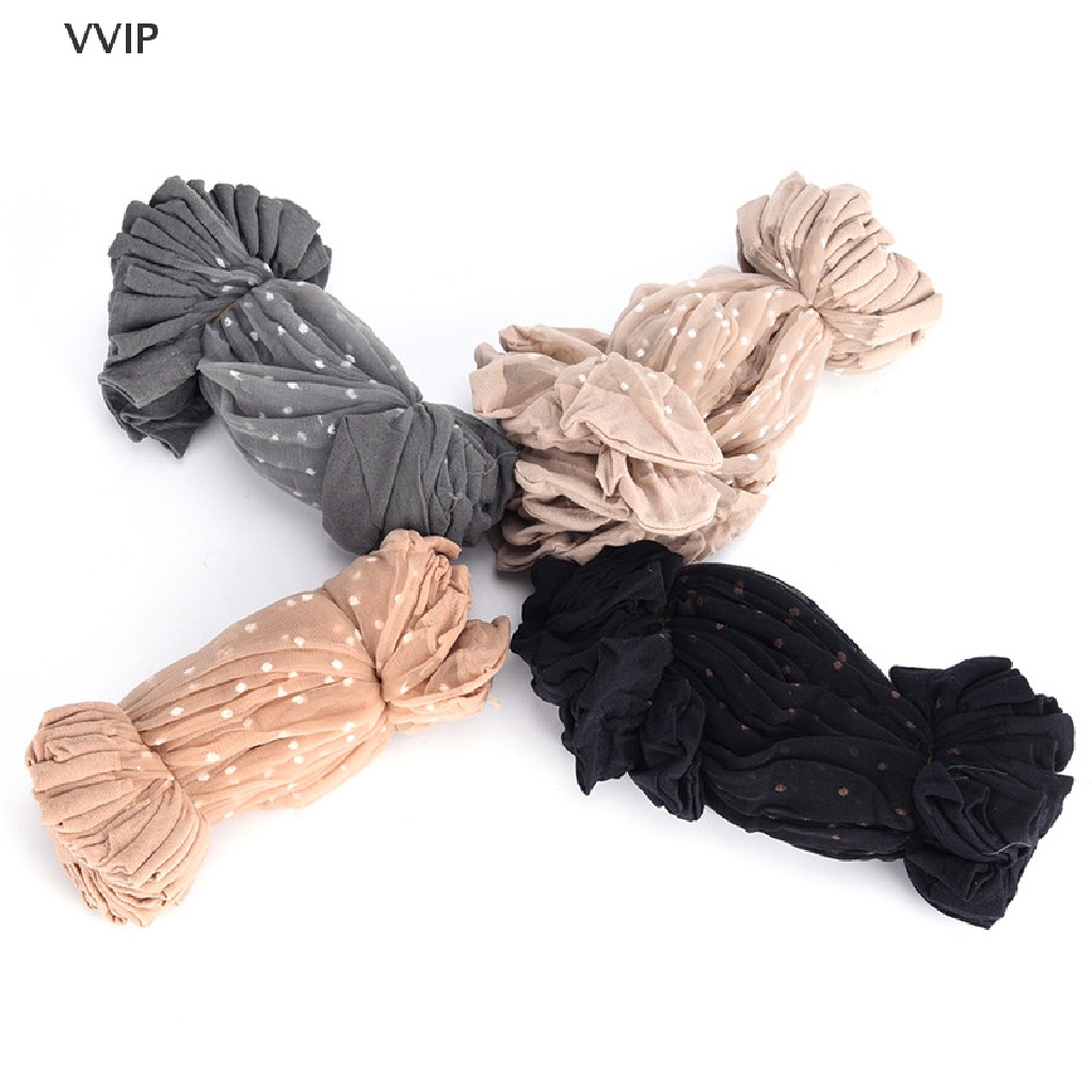Set 10 Đôi Tất Ren Trong Suốt Chấm Bi Xinh Xắn Cho Nữ