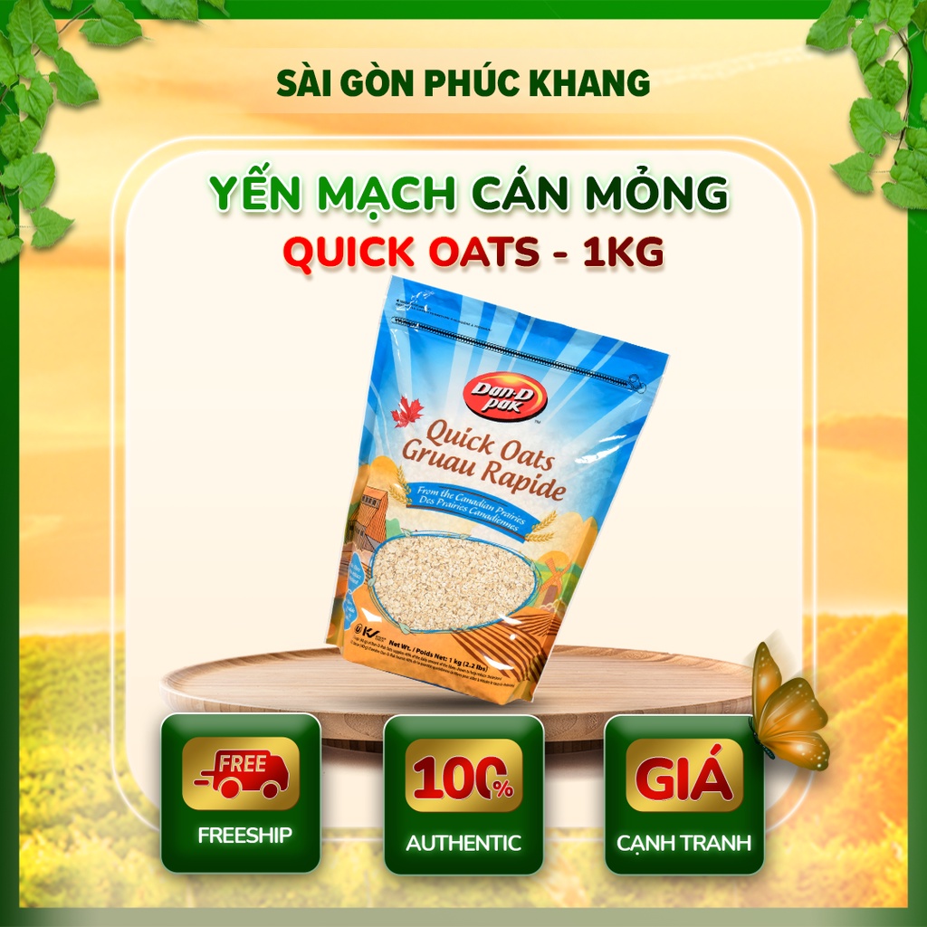 YẾN MẠCH CÁN MỎNG  1KG DAN D PAK SIÊU THỰC PHẨM SẠCH TỐT CHO SỨC KHỎE, SẮC ĐẸP, GIẢM CÂN HẠN CHẾ BỆNH TẬT
