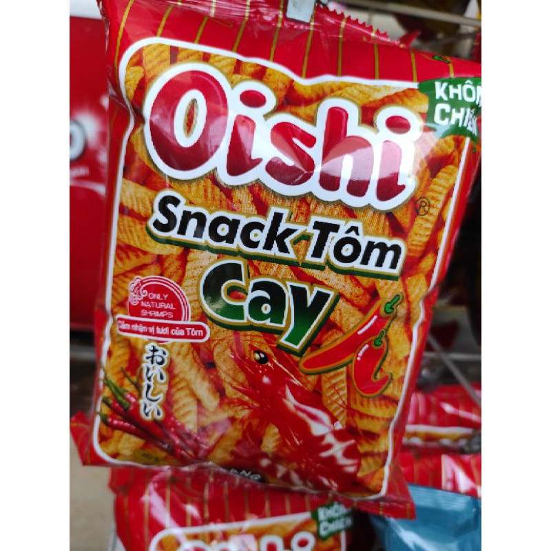 2 gói Bim bim Oishi vị Snack tôm cay 32g
