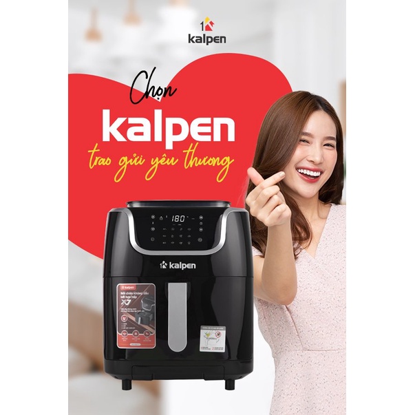 Nồi Chiên Không Dầu Hơi Nước 7 Lít  Kalpen X7  vừa Nướng và Hấp Kết Hợp Bảo Hành 24 Tháng Đổi Mới 7 Ngày