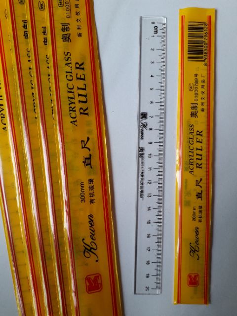 Thước kẻ mica 20cm - 30cm