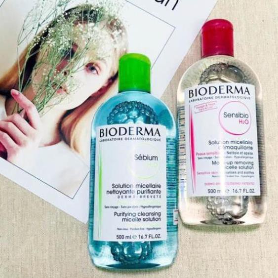 Nước Tẩy Trang Bioderma H2O 500ml Créaline Hồng, Sébium Xanh ღⓐ | BigBuy360 - bigbuy360.vn