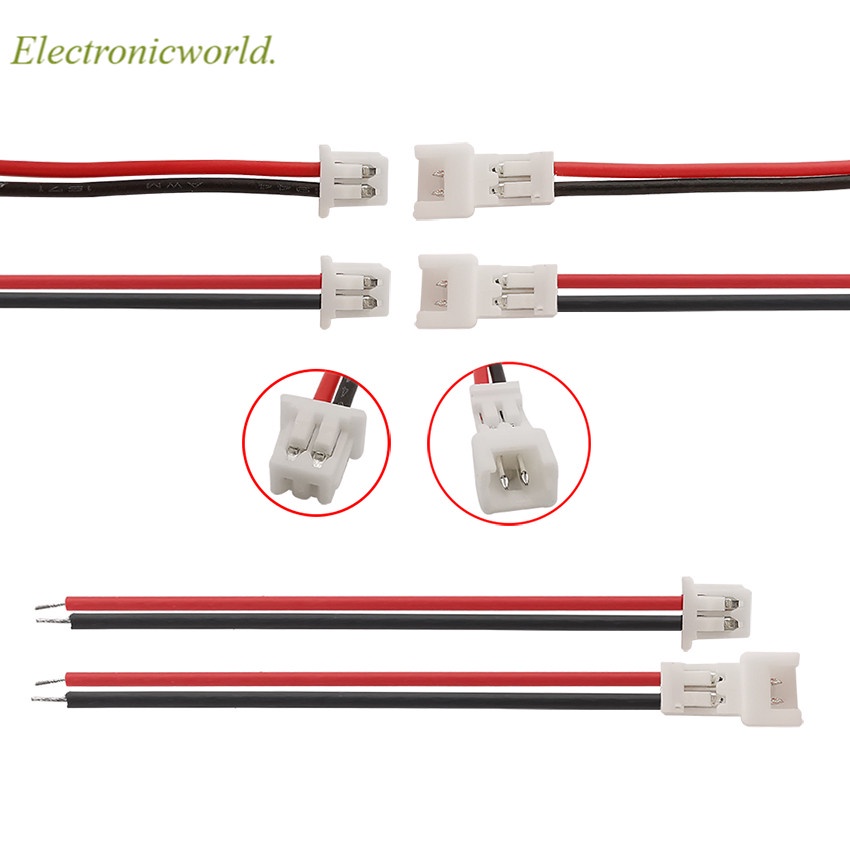 Set 10 Cặp Đầu Nối Dây Cáp 150mm Mini Micro Jst 1.25 2 / 3 / 4 / 5 / 6 Pin 1.25mm 2pin / 3pin / 4pin / 5pin
