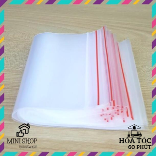Túi Zip PE,Viền Đỏ Tiện Lợi Loại Dày 100G