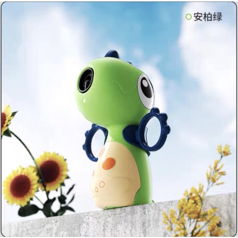 Đồ chơi gà thổi bong bóng , khủng long thổi bong bóng chạy pin có đèn và nhac