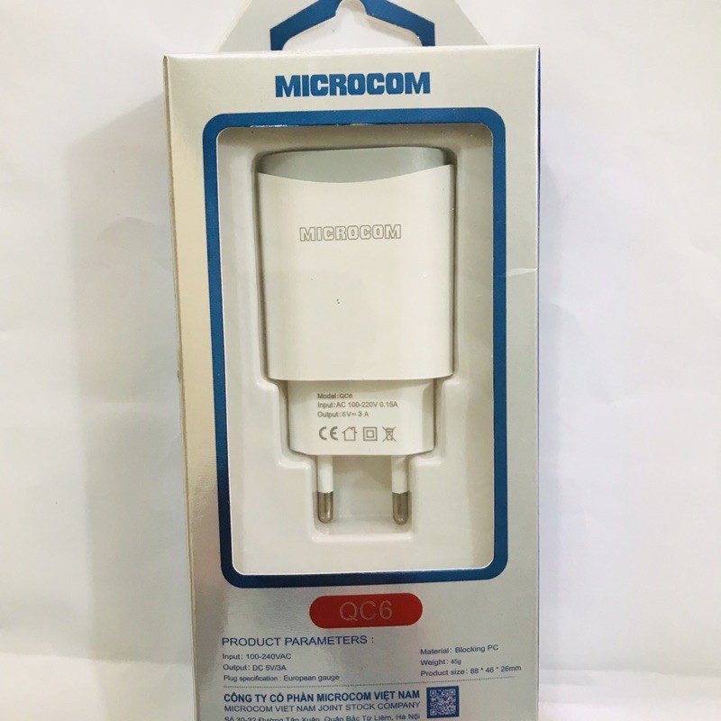 củ sạc nhanh 15WQC6 - Microcom
