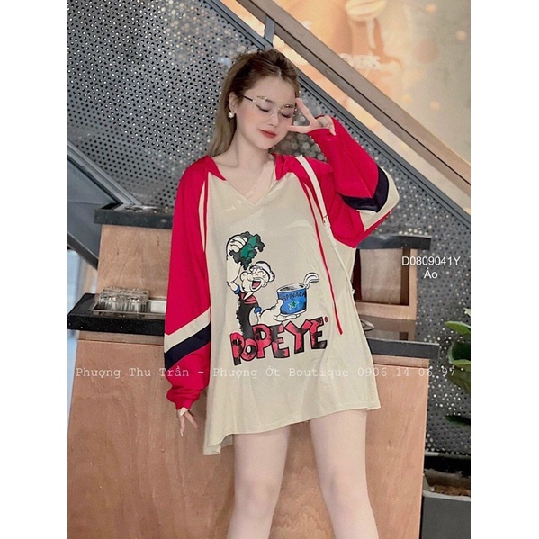 Áo len thêu hoa cổ tim