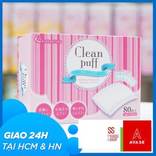 Bông tẩy trang Clean Puff Nhật Bản