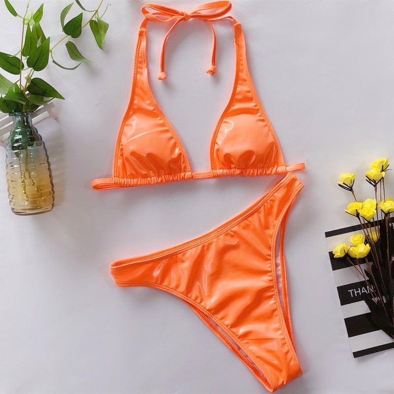 [BKN1152] &lt;ÂU&gt; SET BIKINI CAM DA BÓNG (CẠP CAO)