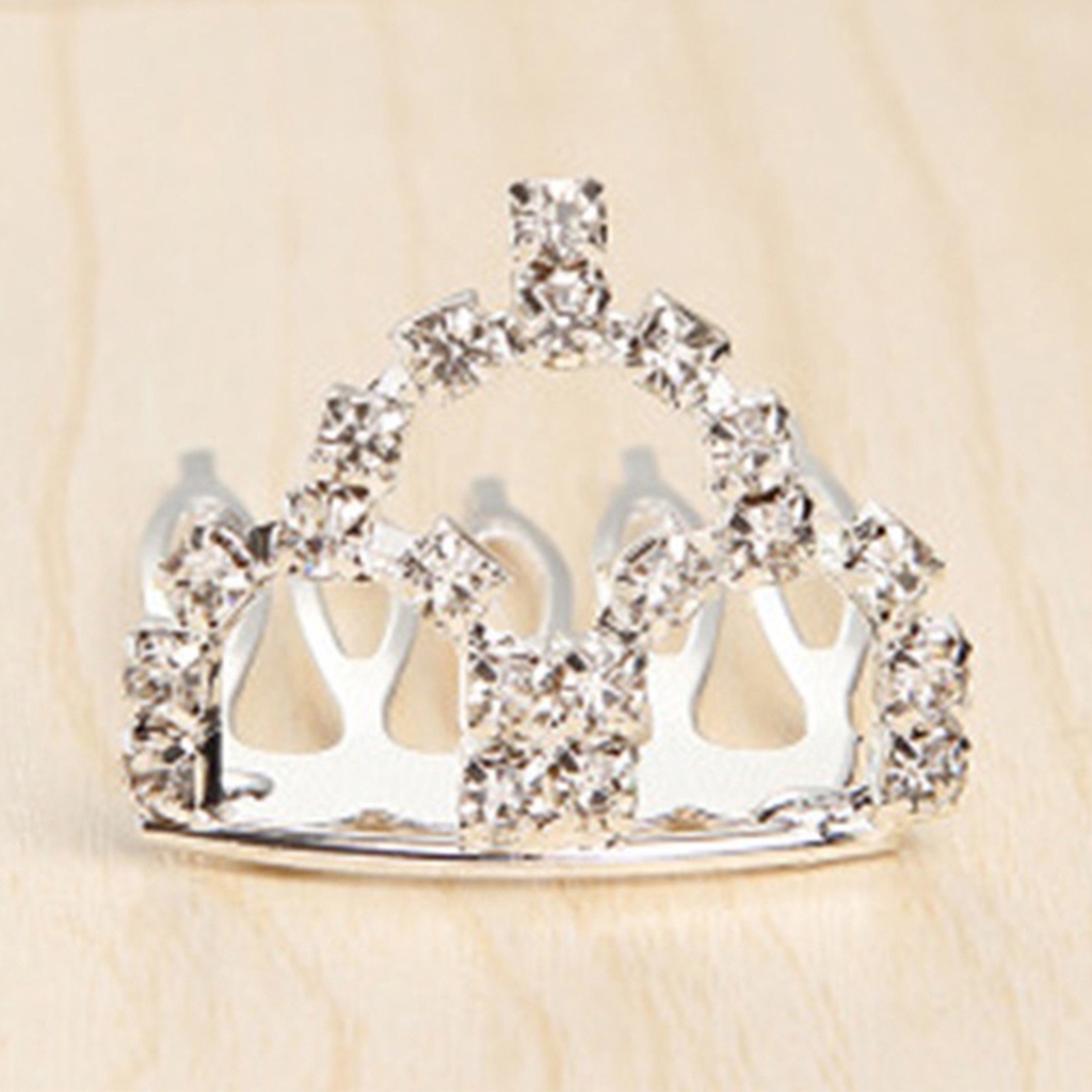 Kẹp tóc hình vương miện đính đá xinh xắn dành cho bé gái