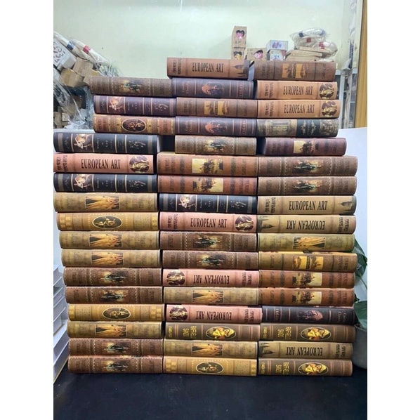 Sách giả trang trí - mô hình sách trang trí phong cách retro