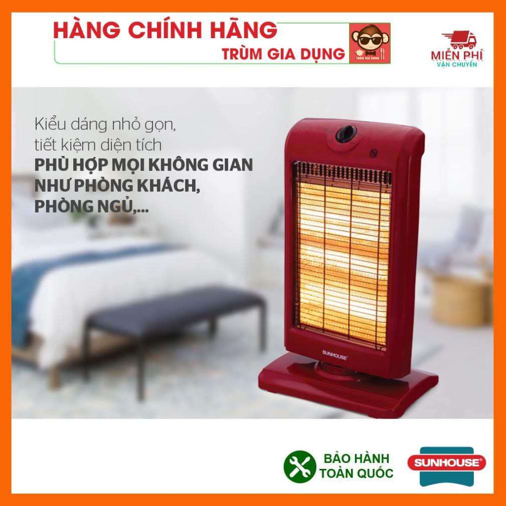 Đèn sưởi 3 bóng Sunhouse SHD7016, Máy sưởi sunhouse SHD7016, tốc độ làm ấm nhanh, tỏa nhiệt đều.