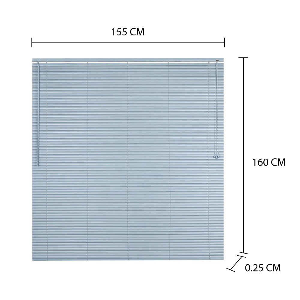 HomeBase HLS Rèm cửa màn cửa kéo nhựa Vinyl Thái Lan 155x160cm màu xanh duong