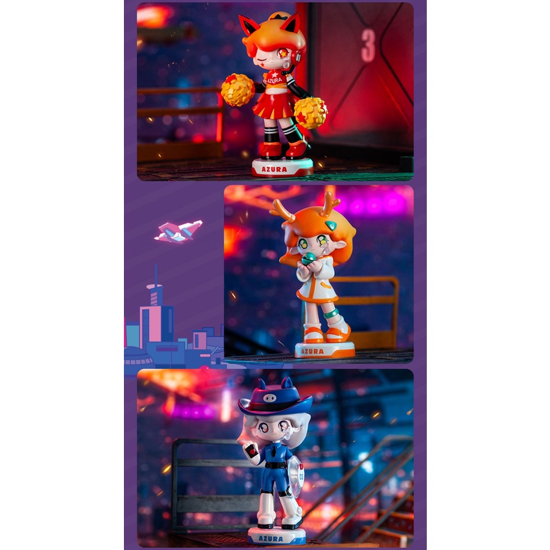 Popmart POPMART AZURA Thi Đấu Động Vật Phong Cách Cơ Bản