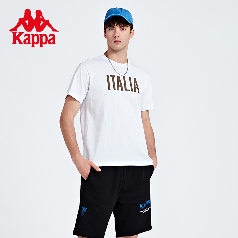 Áo Thun cotton Tay Ngắn Cổ Tròn In Chữ Kappa Phong Cách Thể Thao Thời Trang Mùa Hè Cho Nam