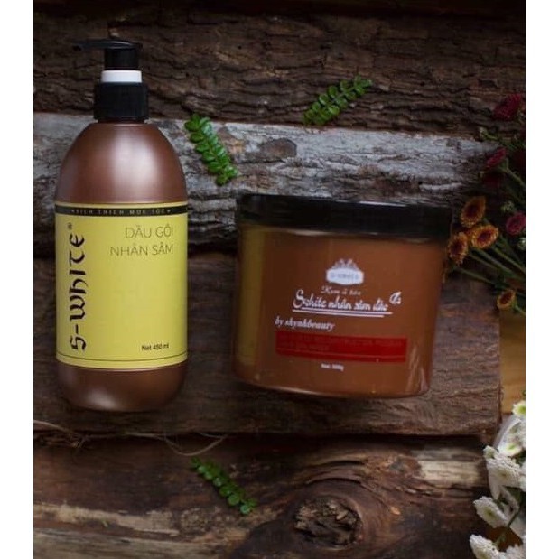 Bộ Dầu Gội Và Ủ Tóc Nhân Sâm Đào Swhite