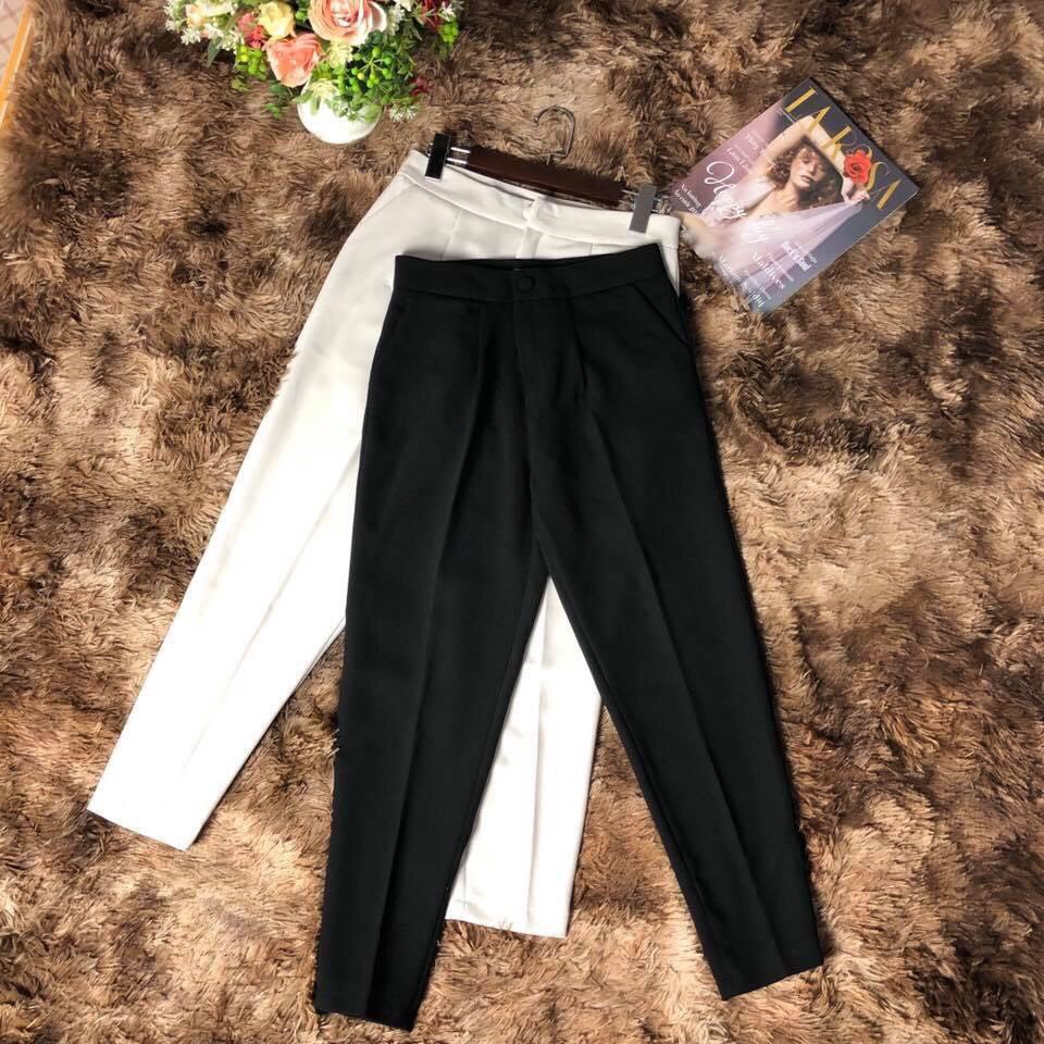 [Xả kho] Quần baggy, quần khóa sườn ống ộng, Quần ống loe chất tuyết mưa cạp cao (Đủ màu_Đủ size_Ảnh Thật)