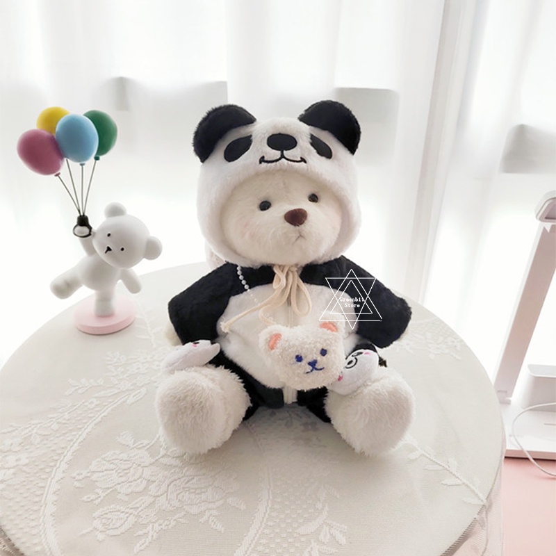 Bộ Quần Áo Gấu Trúc 30cm Thay Thế Cho Búp Bê