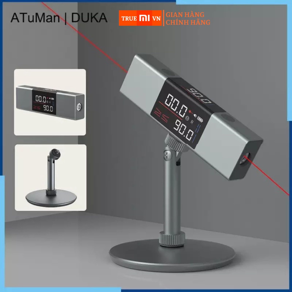 Bản quốc tế-Thước đo góc laser mini Xiaomi Duka LI1. Máy cân mực laser, bắn cốt, đo độ dốc, treo tranh LI1
