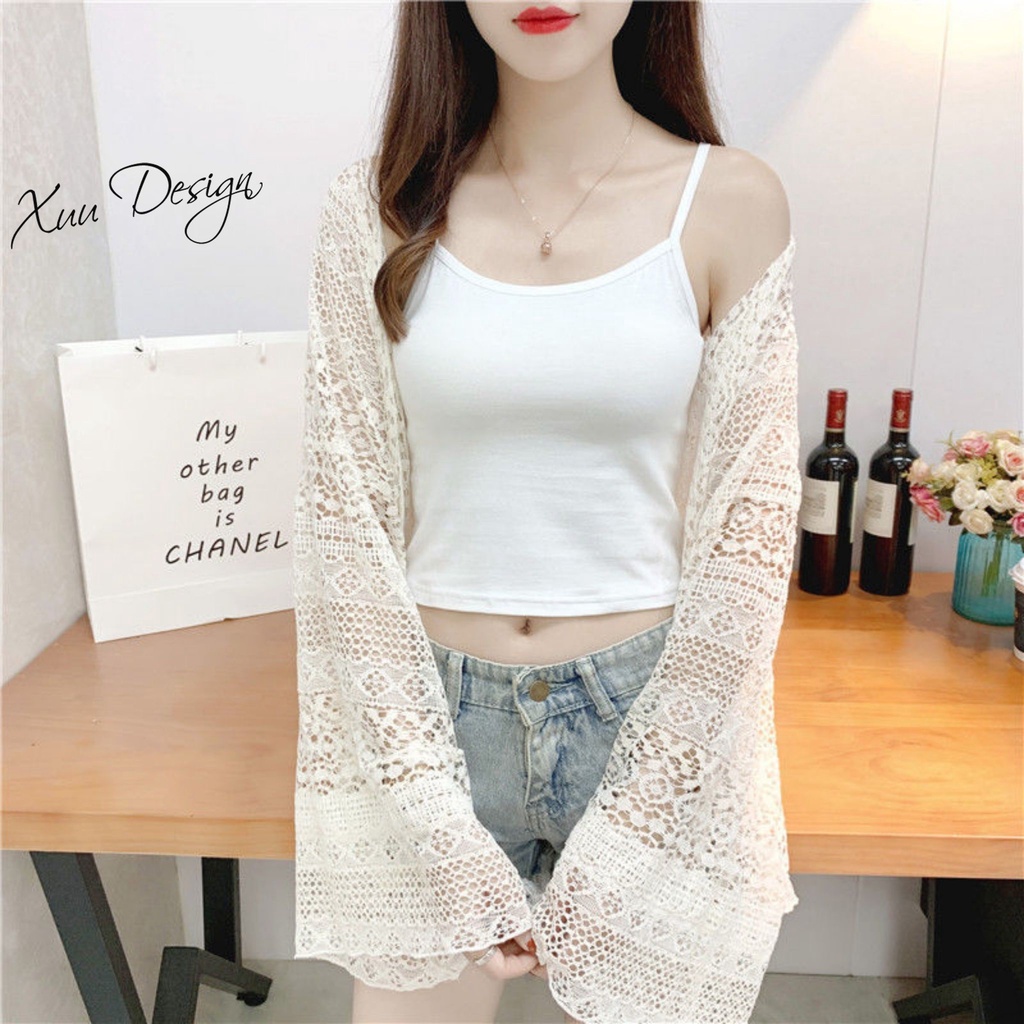 Áo 2 dây trơn basic XUU, chất liệu thun cotton co dãn - AD07 | WebRaoVat - webraovat.net.vn