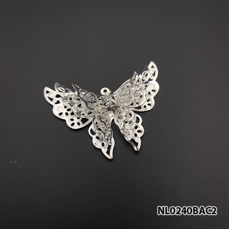 1 phiến bướm 3 lớp 25*35mm nguyên liệu làm trâm làm trang sức cổ trang cosplay cổ phục có màu KC